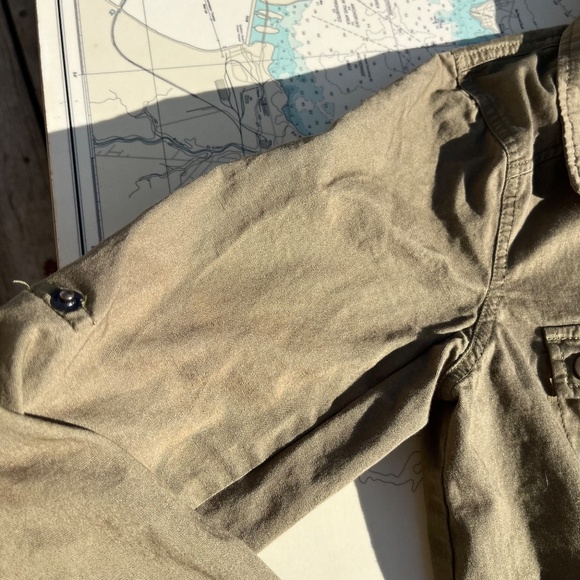 Just Fab Army Green Cotton Jacket - Picture 3 of 5